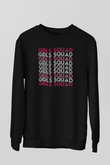 Kadınlar Günü Baskılı Unisex Siyah Sweatshirt