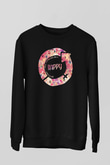 Kadınlar Günü Baskılı Unisex Siyah Sweatshirt