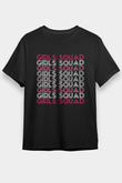 Kadınlar Günü Baskılı Unisex Siyah Tişört - Tshirt
