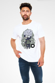 Kakashi Baskılı Beyaz Unisex Tişört