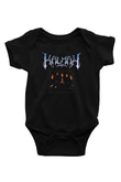 Kalmah Baskılı Unisex Siyah Bebek Body - Zıbın