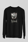 Kalmah Baskılı Unisex Siyah Sweatshirt