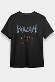 Kalmah Baskılı Unisex Siyah Tişört - Tshirt