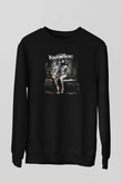 Kamelot Baskılı Unisex Siyah Sweatshirt