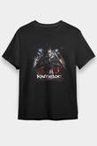 Kamelot Baskılı Unisex Siyah Tişört - Tshirt