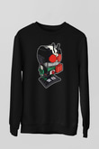 Kamen Rider Lego Baskılı Siyah Unisex Sweatshirt