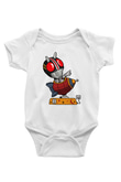 Kamen Rocket Baskılı Beyaz Unisex Bebek Body - Zıbın
