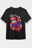 Kamen Spider Baskılı Siyah Unisex Tişört