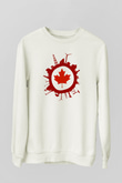 Kanada Beyaz Unisex Sweatshirt