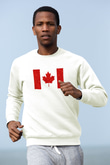 Kanada Beyaz Unisex Sweatshirt