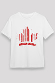 Kanada Beyaz Unisex Tişört T-Shirt - TişörtFabrikası