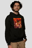 Kanaviçe Siyah Unisex Hoodie