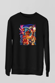 Kanaviçe Siyah Unisex Sweatshirt
