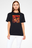 Kanaviçe Siyah Unisex Tişört T-Shirt - TişörtFabrikası