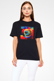Kanaviçe Siyah Unisex Tişört T-Shirt - TişörtFabrikası