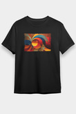 Kanaviçe Siyah Unisex Tişört T-Shirt - TişörtFabrikası