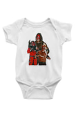 Kane Baskılı Beyaz Unisex Bebek Body - Zıbın