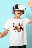 Kane Baskılı Beyaz Unisex Beyaz Çocuk Tişört - Tshirt