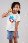 Kano Baskılı Unisex Beyaz Çocuk Tişört - Tshirt
