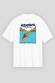 Kano Baskılı Unisex Beyaz Oversize Tişört - Tshirt