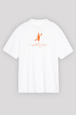 Kano Baskılı Unisex Beyaz Oversize Tişört - Tshirt