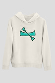 Kano Baskılı Unisex Ekru Hoodie