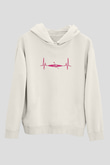 Kano Baskılı Unisex Ekru Hoodie