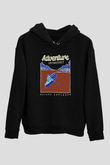 Kano Baskılı Unisex Siyah Hoodie