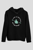 Kano Baskılı Unisex Siyah Hoodie