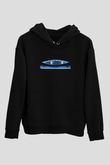 Kano Baskılı Unisex Siyah Hoodie