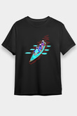 Kano Baskılı Unisex Siyah Tişört - Tshirt