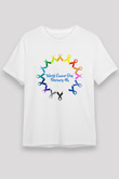 Kanser Günü Baskılı Unisex Beyaz Tişört - Tshirt