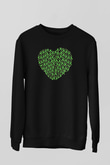 Kanser Günü Baskılı Unisex Siyah Sweatshirt