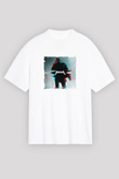 Kanye West Baskılı Unisex Beyaz Tişört