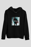 Kanye West Baskılı Unisex Siyah Hoodie