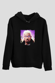 Kanye West Baskılı Unisex Siyah Hoodie