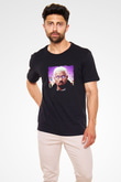 Kanye West Baskılı Unisex Siyah Tişört