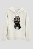 Kanye West Beyaz Unisex Kapşonlu Sweatshirt