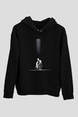 Kanye West Siyah Unisex Kapüşonlu Sweatshirt