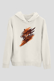 Kaplan Beyaz Unisex Hoodie