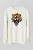 Kaplan Beyaz Unisex Sweatshirt