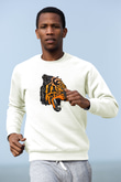 Kaplan Beyaz Unisex Sweatshirt