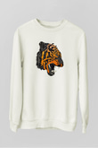 Kaplan Beyaz Unisex Sweatshirt