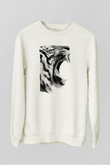 Kaplan Beyaz Unisex Sweatshirt