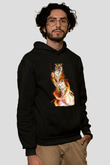 Kaplan Siyah Unisex Hoodie