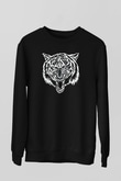 Kaplan Siyah Unisex Sweatshirt