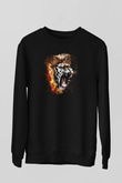 Kaplan Siyah Unisex Sweatshirt