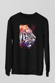 Kaplan Siyah Unisex Sweatshirt