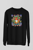 Kaplan Siyah Unisex Sweatshirt