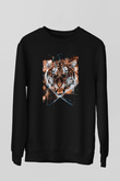 Kaplan Siyah Unisex Sweatshirt